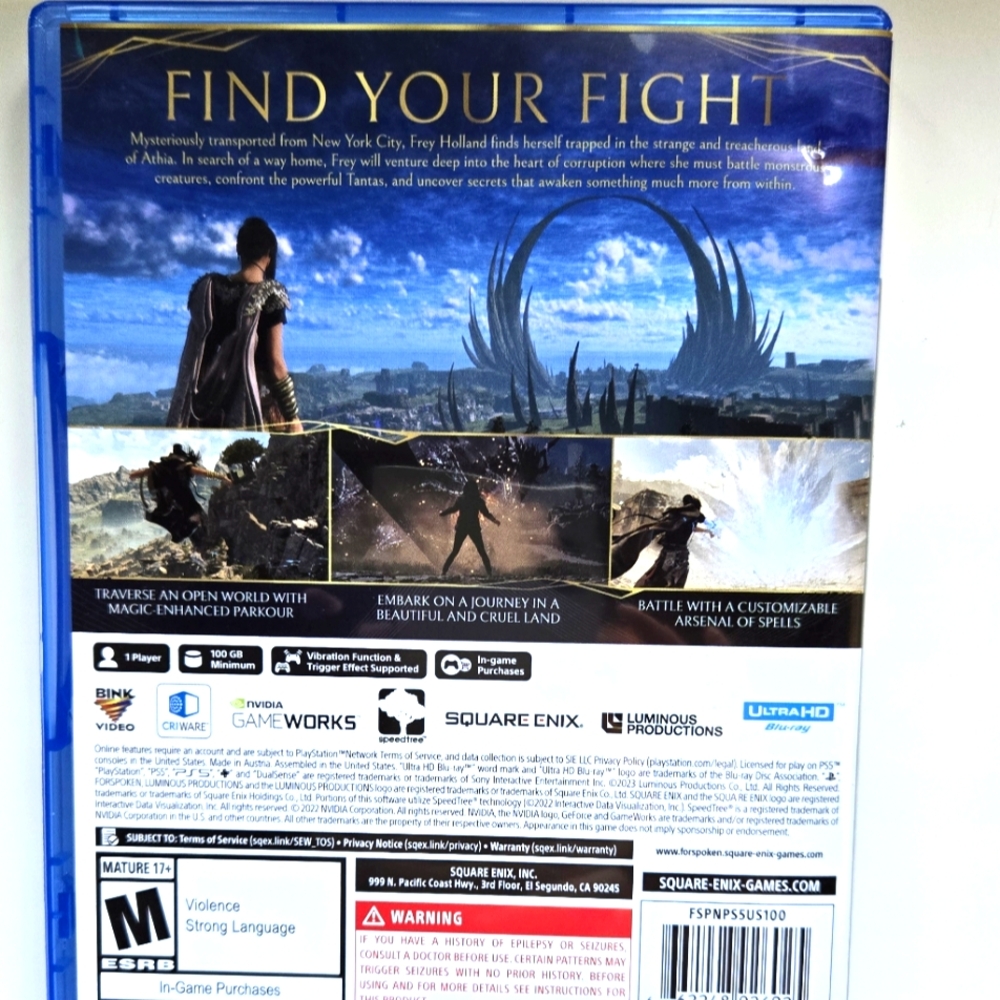 Forspoken Game for Playstation 5 PS5 - RPG  Special Edition with Steelbook Case - Picture 2 of 5